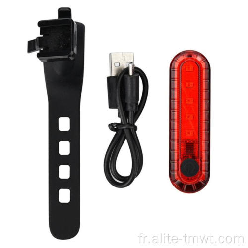 Lampe arrière rechargeable pour le vélo